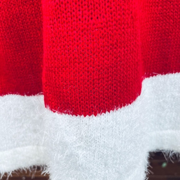 It’s Our Time Soldier Knit Sweater Dress Red White Size Large - Picture 7 of 9